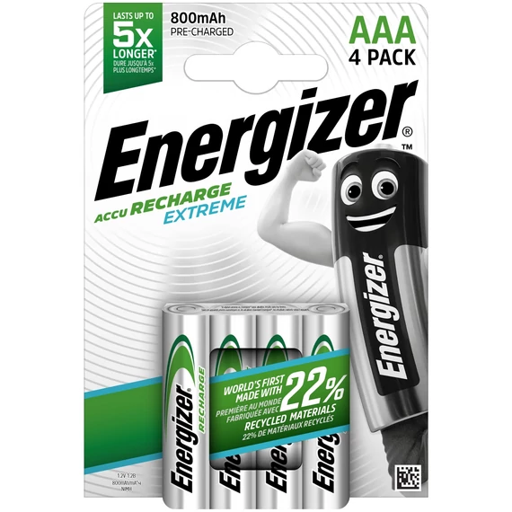 Energizer Akkumulátor Extreme Mikro 800mAh AAA B4