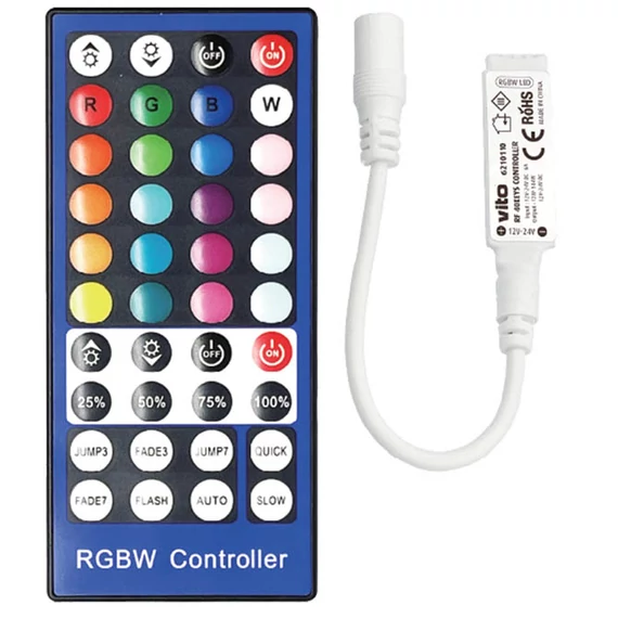 Rf 40 Keys Controller Maestro-2 12-24V Dc Max 144 For Rgbw Led Strip 6210110 VITO